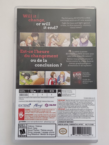 Back cover of Bustafellows season 2