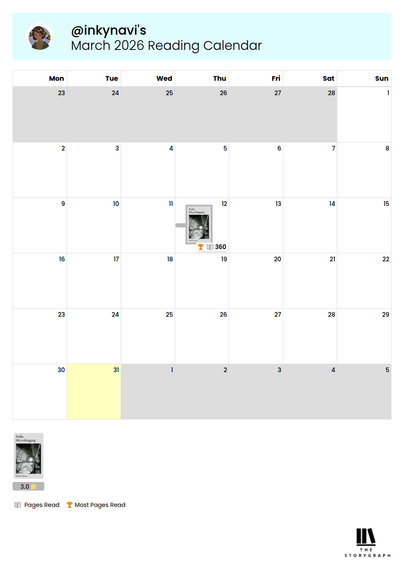 March 2026 Reading Calendar