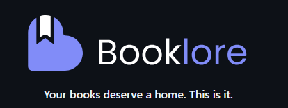 Booklore logo. Contains a purple heart with a white ribbon as a bookmark. 