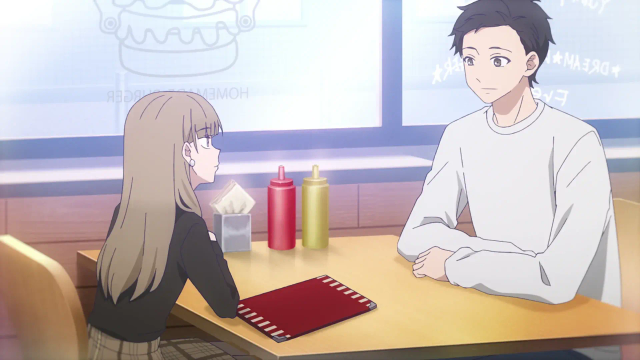 Koyun and Yota at a burger place