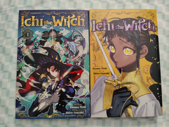 Volumes 1 and 2 of Ichi the Witch by Osamu Nishi and Shiro Usazaki. Volume 1 is the Kinokuniya special edition