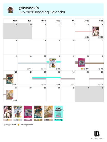 July 2026 Reading Calendar