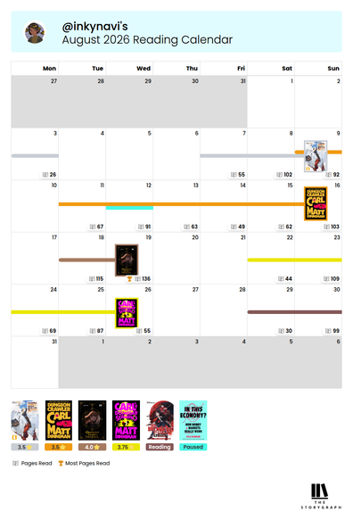 August 2026 Reading Calendar